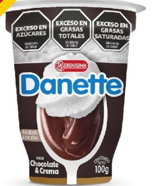 Postre danette chocolate y crema